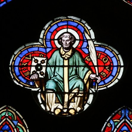 Saint Rustique à Notre-Dame de Paris. © Yannick Boschat.