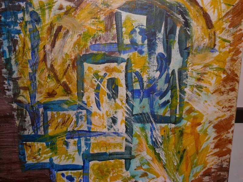 "Plénitude de la Paix, Certitude du Ciel". © Jocelyne Cialec Acrylique 