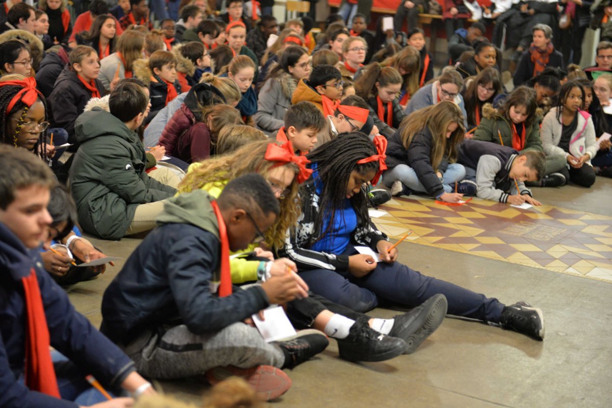 Rassemblement des jeunes confirmés en 2020. © Marie Christine Bertin / Diocèse de Paris.