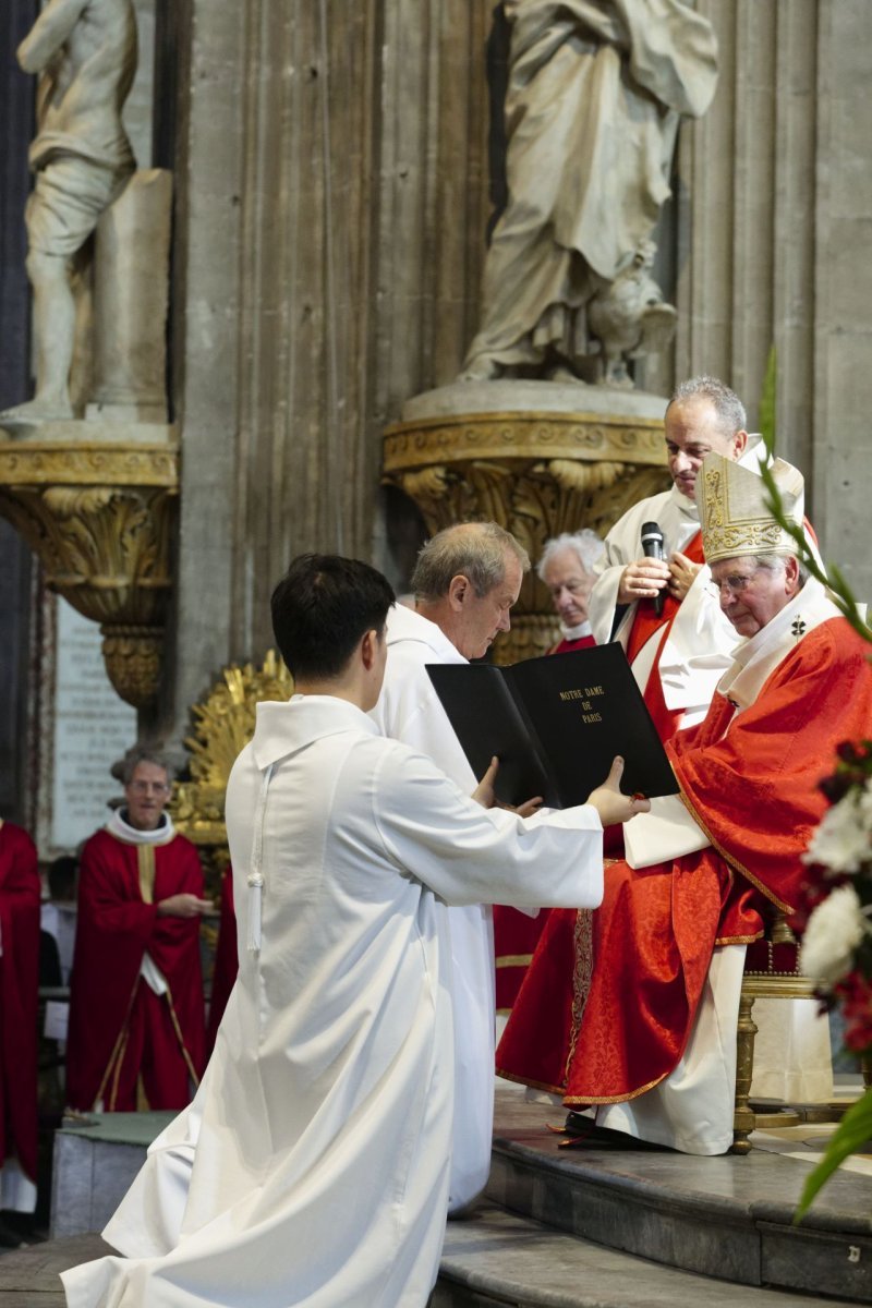 Ordinations des diacres permanents 2022. © Yannick Boschat / Diocèse de Paris.