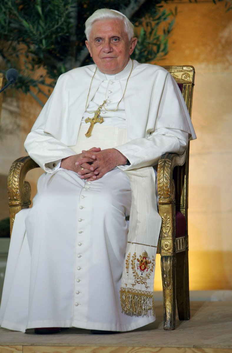 Benoît XVI au Collège des Bernardins. © Alessia Giuliani / Ciric – Reproduction interdite.