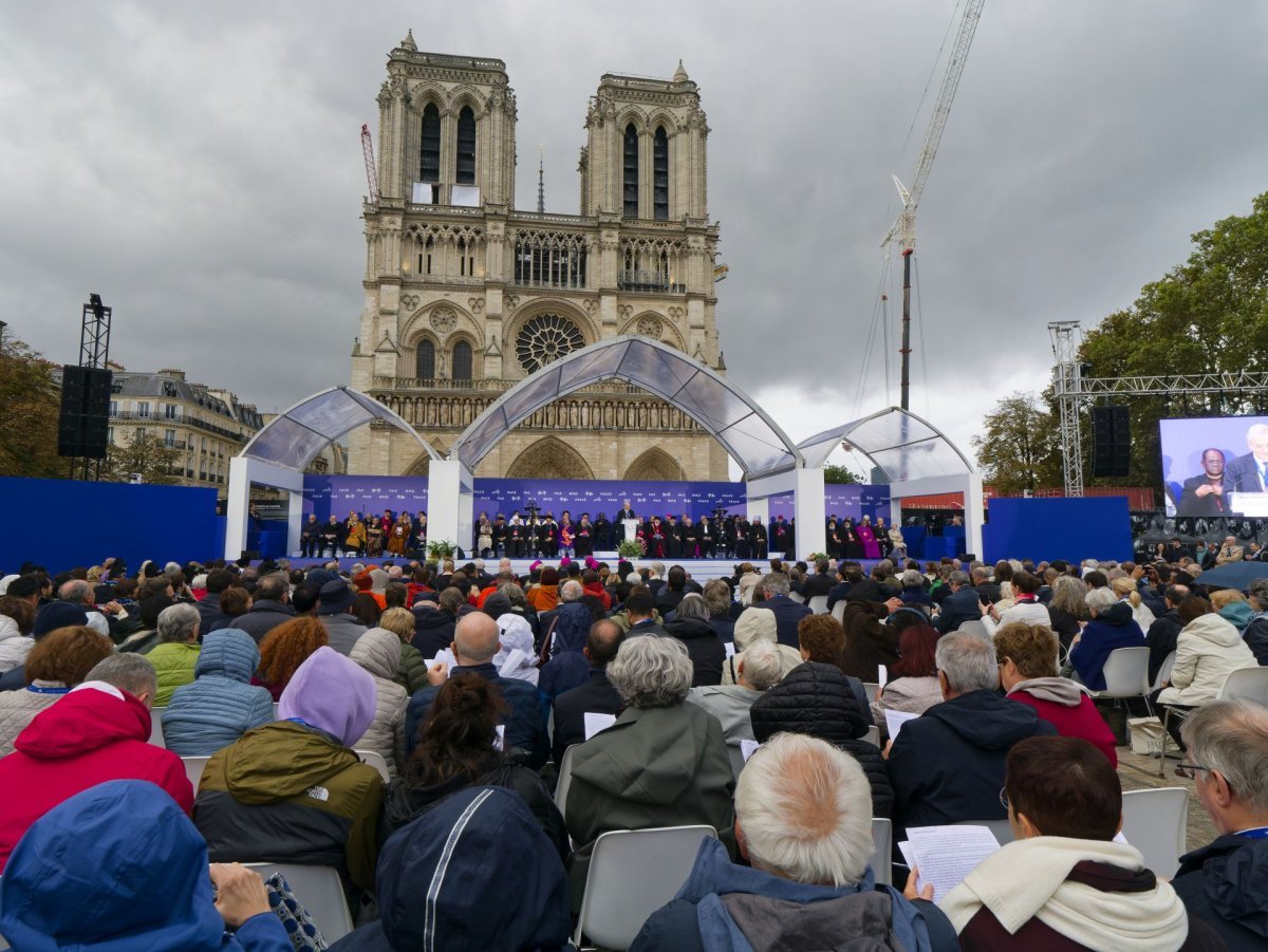 Cérémonie conclusive de la Rencontre internationale pour la paix. © Yannick Boschat / Diocèse de Paris.