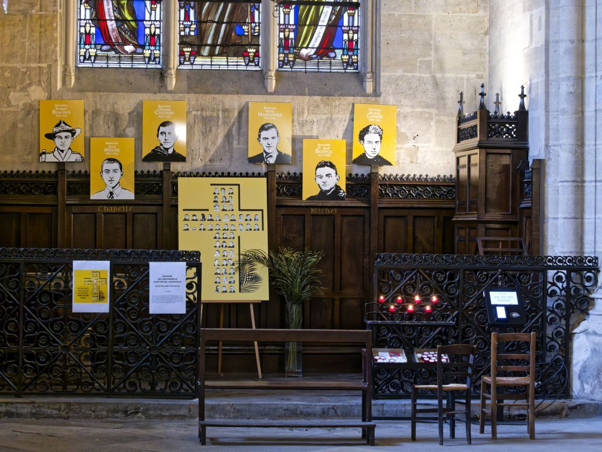 Mémoire des 50 martyrs de l'apostolat à Saint-Germain l'Auxerrois. © Yannick Boschat / Diocèse de Paris.