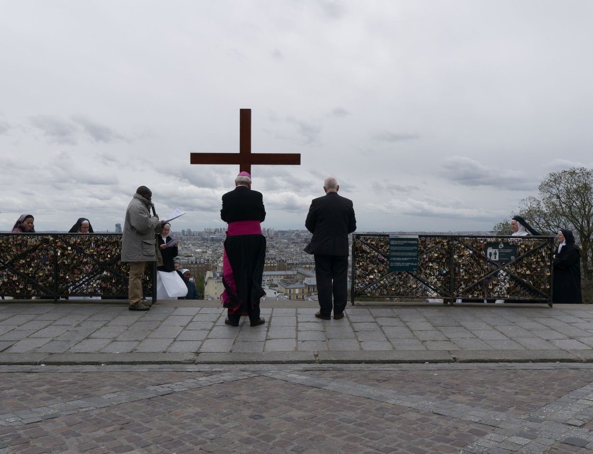 Chemin de croix de Montmartre 2024. © Yannick Boschat / Diocèse de Paris.