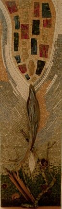 Résurrection. © Claire Guérin Mosaïque, 60x200cm 
