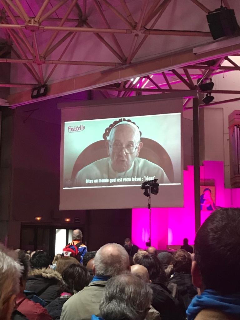 Journée mondiale des Pauvres à Lourdes avec Fratello (nov 2019). 