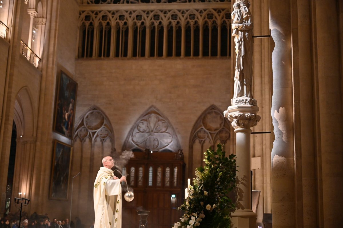 Vêpres du jeudi 12 décembre 2024 à Notre-Dame de Paris. © Marie-Christine Bertin / Diocèse de Paris.