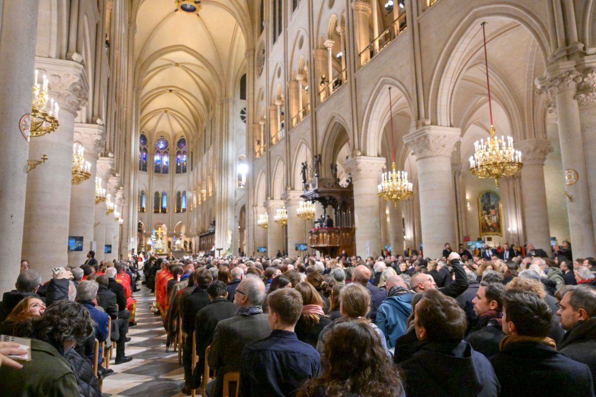 Office de réouverture de Notre-Dame de Paris. © Julio Piatti / Notre-Dame de Paris.