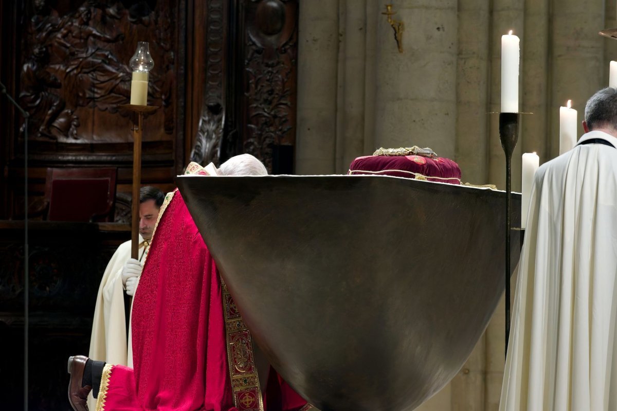 Retour de la Couronne d'épines à Notre-Dame de Paris. © Trung Hieu Do / Diocèse de Paris.