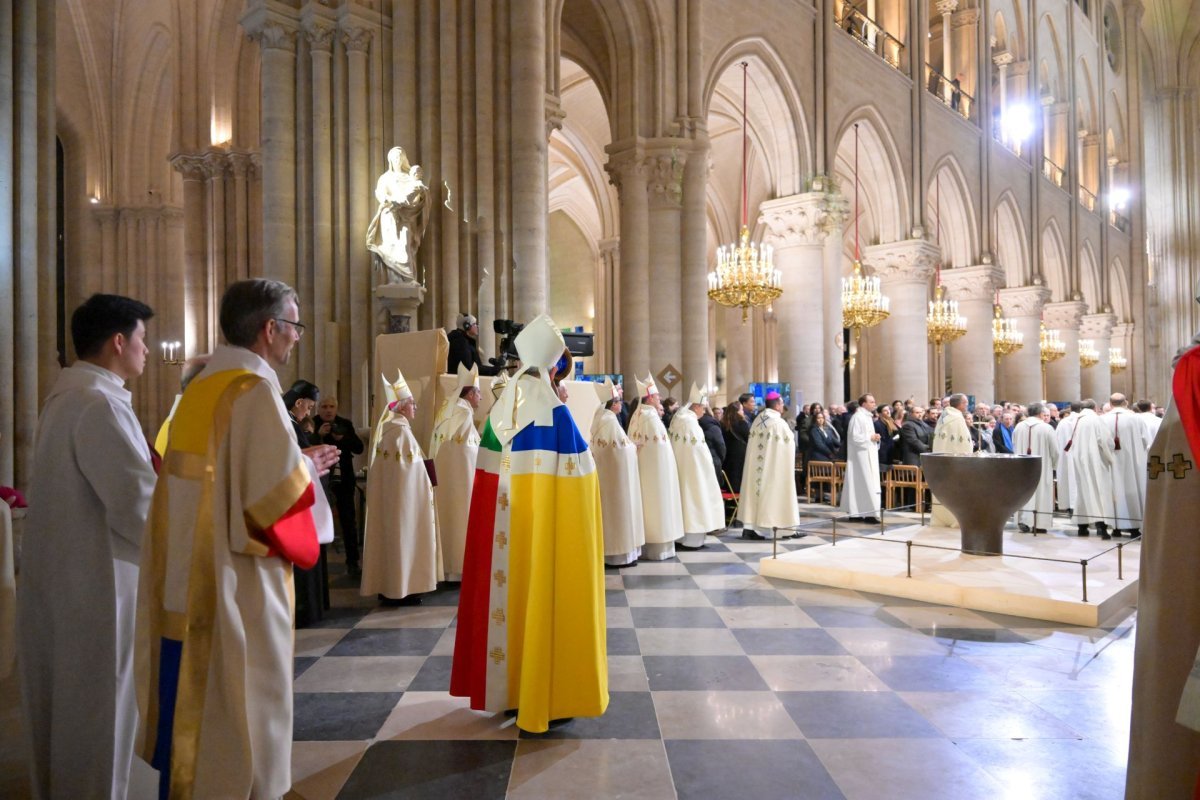 Office de réouverture de Notre-Dame de Paris. © Julio Piatti / Notre-Dame de Paris.
