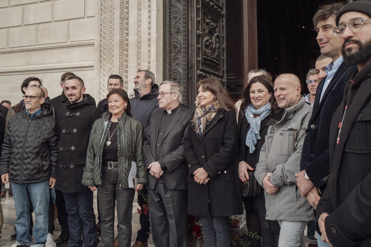Inauguration du parvis de l'église de La Madeleine. © Callaway Kosine – de Suzannet.