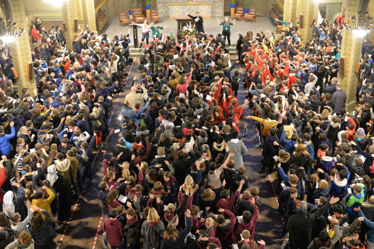 Rassemblement des sixièmes 2019. © Marie Christine Bertin / Diocèse de Paris.