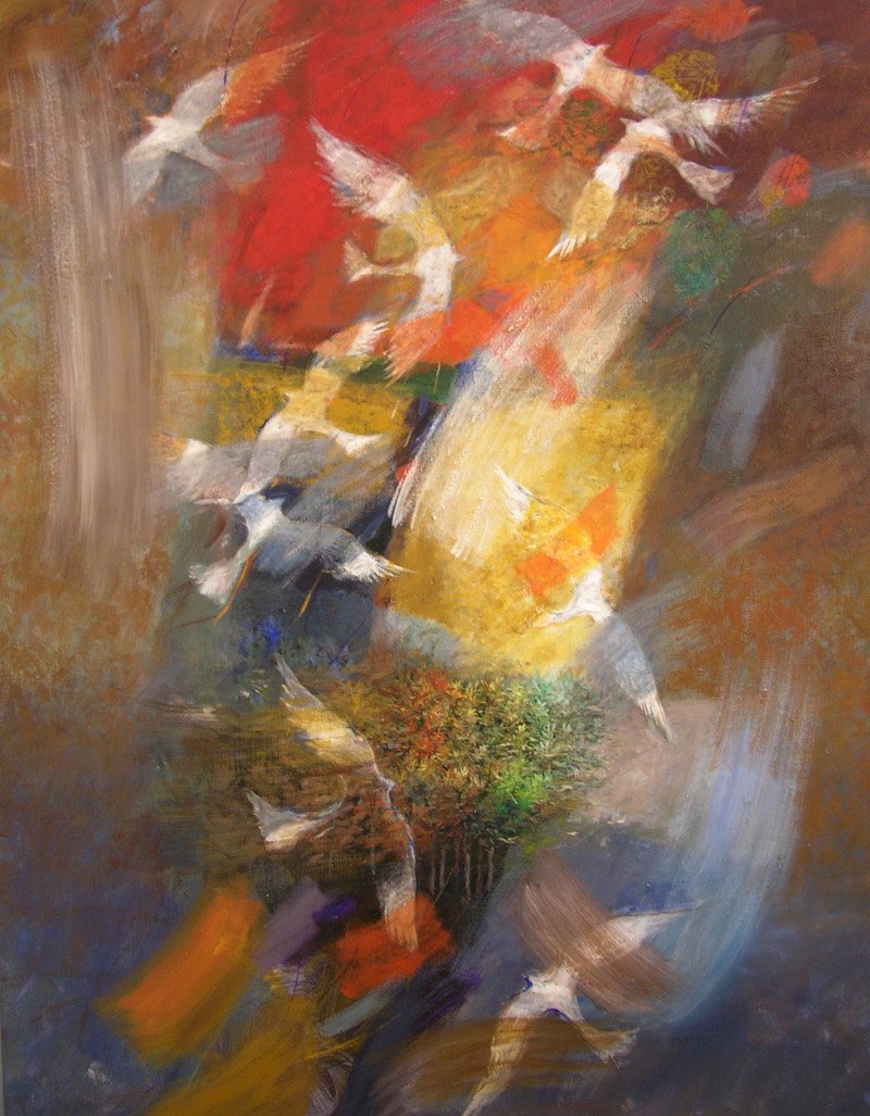Renaissance. © Chung-hing Peinture sur toile, 89x116cm 