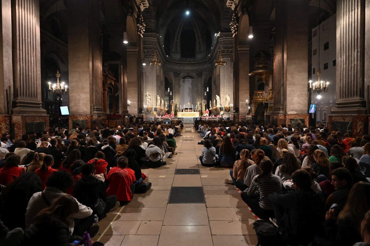 Messe des étudiants d'Île-de-France 2023. © Marie-Christine Bertin / Diocèse de Paris.