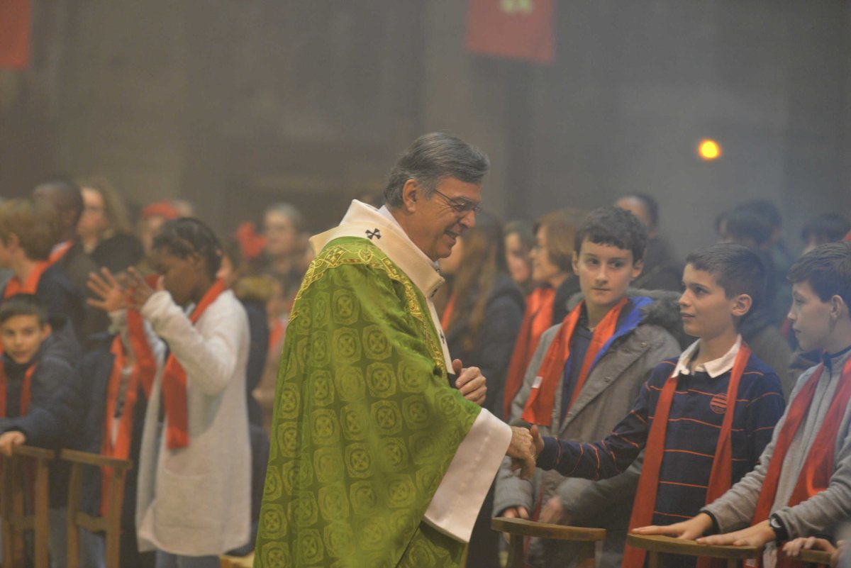 Rassemblement des jeunes confirmés en 2020. © Marie Christine Bertin / Diocèse de Paris.