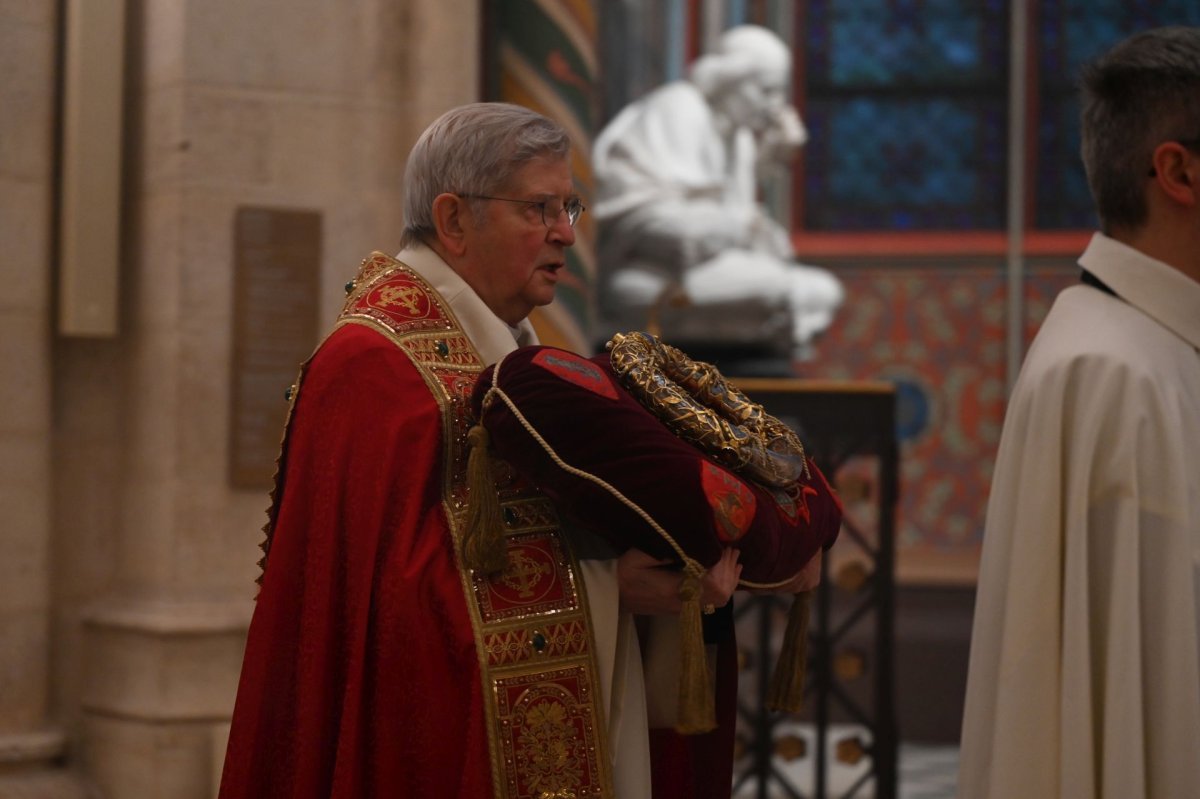 Retour de la Couronne d'épines à Notre-Dame de Paris. © Marie-Christine Bertin / Diocèse de Paris.