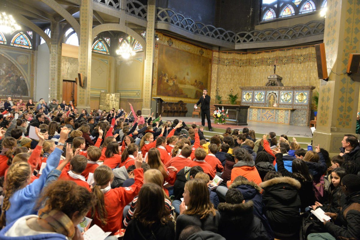 Rassemblement des sixièmes 2019. © Marie Christine Bertin / Diocèse de Paris.