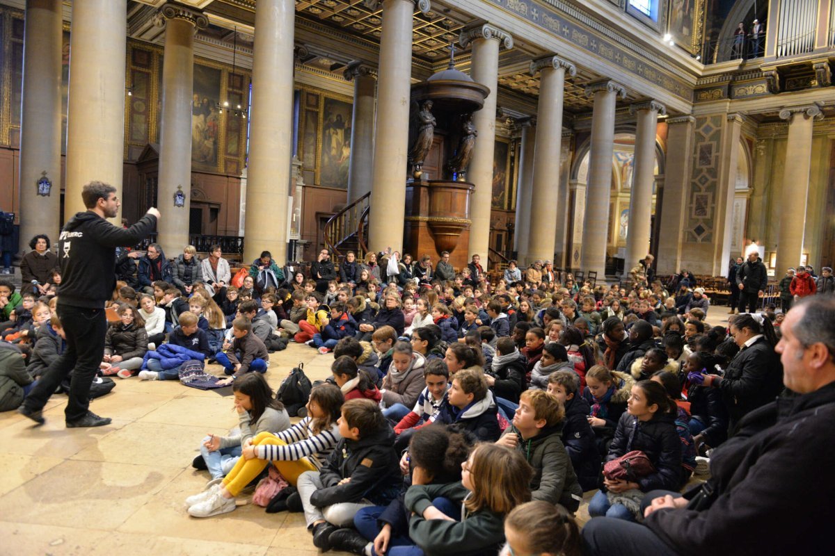 Rassemblement des sixièmes 2019. © Marie Christine Bertin / Diocèse de Paris.