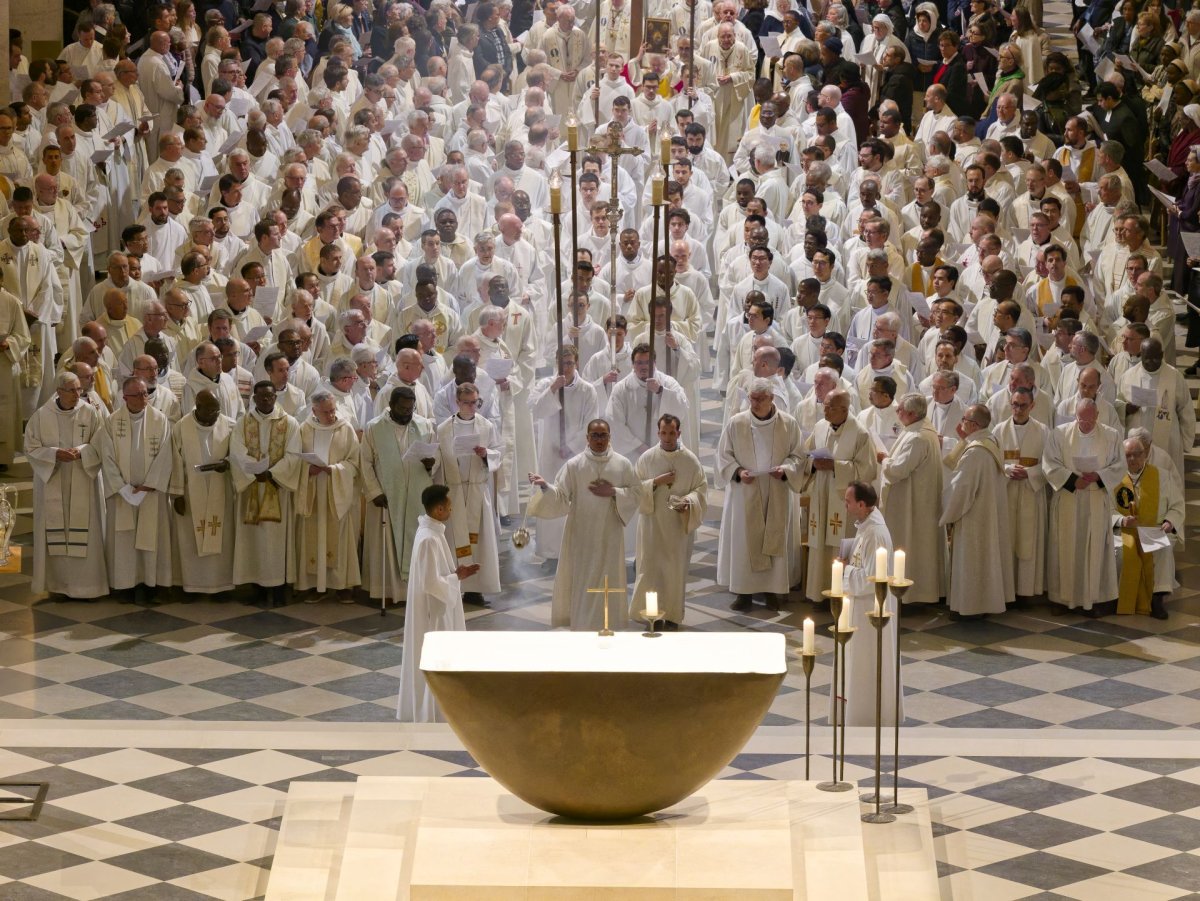 Messe chrismale 2025. © Yannick Boschat / Diocèse de Paris.