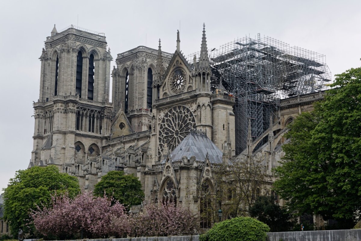 Notre-Dame de Paris, le jour d'après. © Yannick Boschat / Diocèse de Paris.