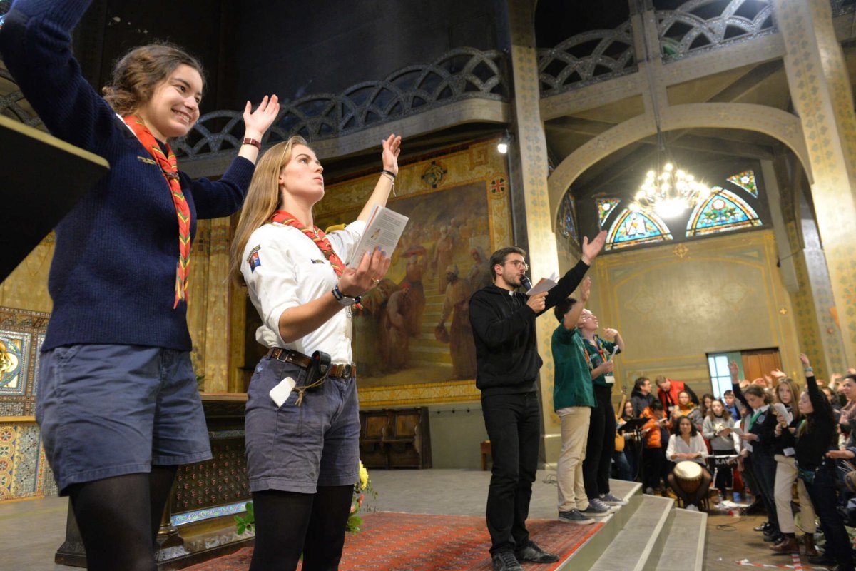 Rassemblement des sixièmes 2019. © Marie Christine Bertin / Diocèse de Paris.