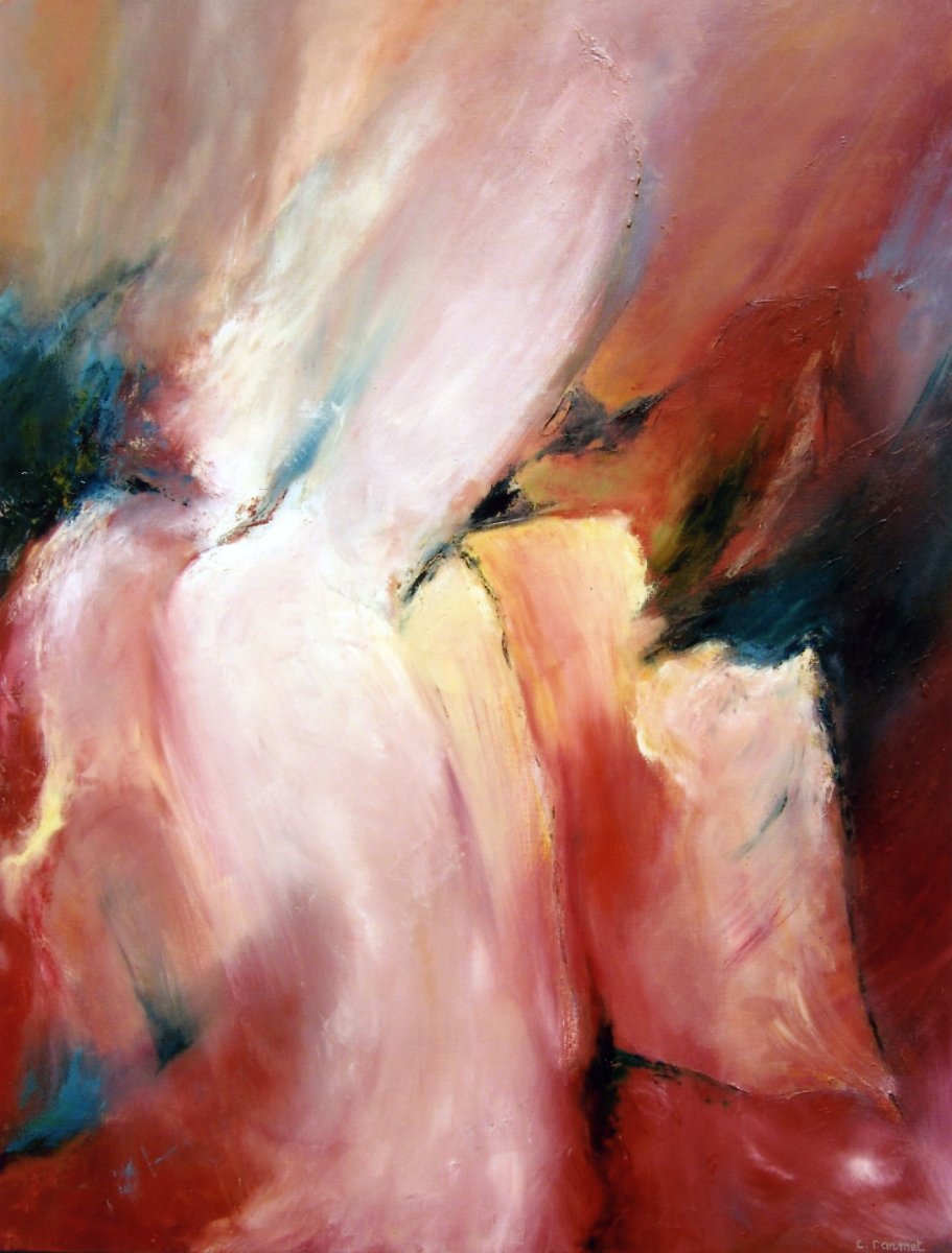 Lève-toi. © Chantal Darmet Huile sur toile, 100x81cm 
