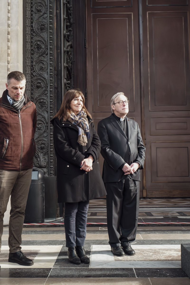 Inauguration du parvis de l'église de La Madeleine. © Callaway Kosine – de Suzannet.
